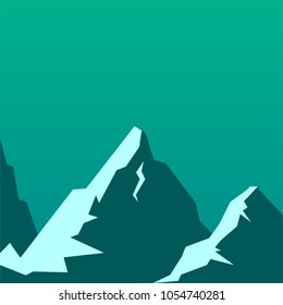 Mountains icon vector illustration