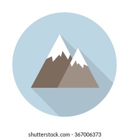 mountains icon. vector illustration