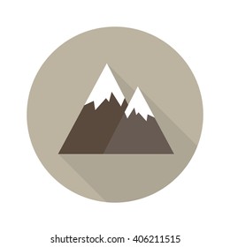 mountains icon. vector illustration