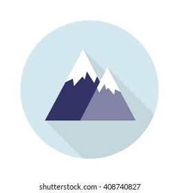 mountains icon. vector illustration