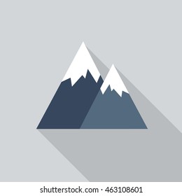 mountains icon. vector illustration