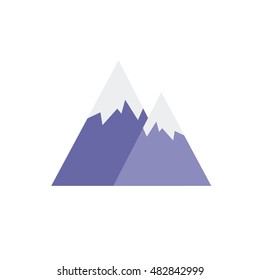 mountains icon. vector illustration