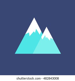 mountains icon. vector illustration