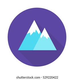 mountains icon. vector illustration