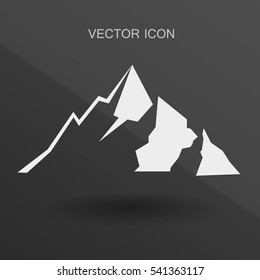 Mountains icon vector illustration