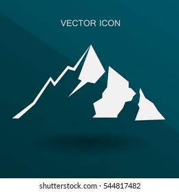 Mountains icon vector illustration