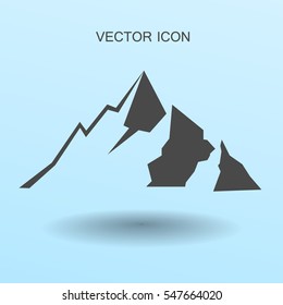 Mountains icon vector illustration