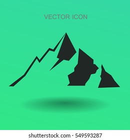 Mountains icon vector illustration