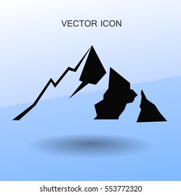 Mountains icon vector illustration