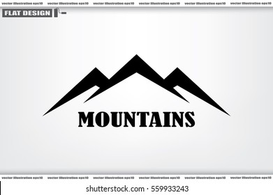 mountains icon vector illustration.