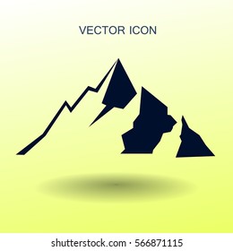 Mountains icon vector illustration