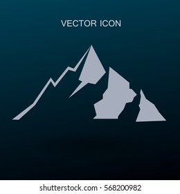 Mountains icon vector illustration