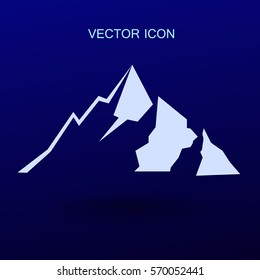 Mountains icon vector illustration