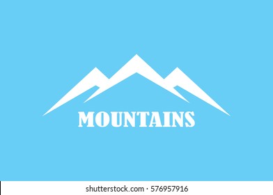 mountains icon vector illustration.