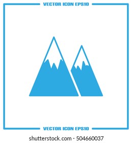 Mountains icon vector illustration eps10.