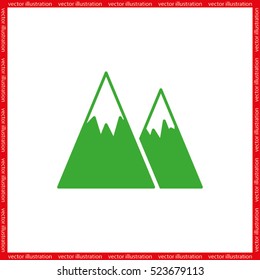 Mountains icon vector illustration eps10.