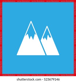 Mountains icon vector illustration eps10.