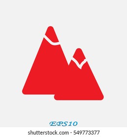 mountains, icon, vector illustration eps10