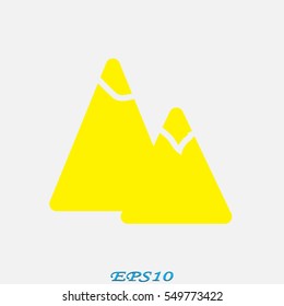 mountains, icon, vector illustration eps10