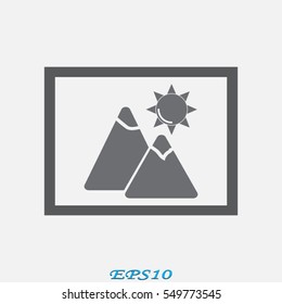 mountains, icon, vector illustration eps10