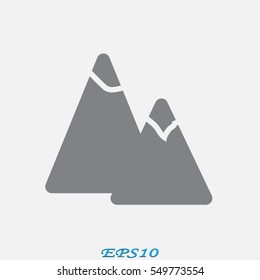 mountains, icon, vector illustration eps10