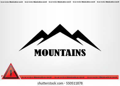 mountains icon vector illustration eps10.