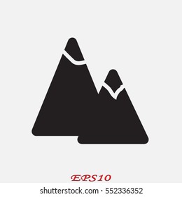 mountains, icon, vector illustration eps10