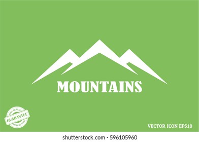 mountains icon vector illustration eps10.