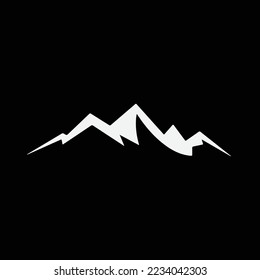 Mountains icon. Vector illustration and logo design graphic
