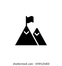 mountains icon in vector. Logotype