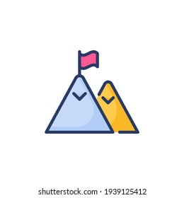 mountains icon in vector. Logotype