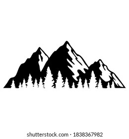 Mountains icon vector set. hike, travel illustration sign collection. camping symbol.