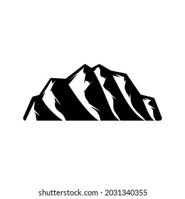 Mountains icon vector set. hike illustration sign collection. wild nature symbol or logo.