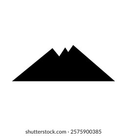 Mountains icon vector set. hike, travel illustration sign collection. camping symbol.
