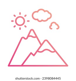 Mountain Icon Vektorgrafik