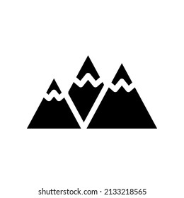 Mountains Icon Vector Symbol Design Illustration