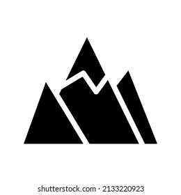 Mountains Icon Vector Symbol Design Illustration