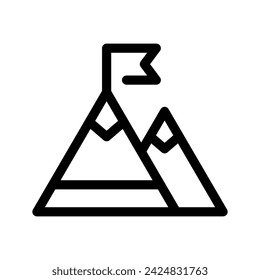 Mountains Icon Vector Symbol Design Illustration