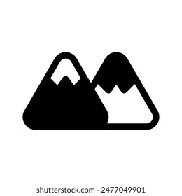 Mountains Icon Vector Symbol Design Illustration