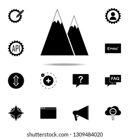 the mountains icon. web icons universal set for web and mobile