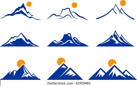  	mountains icons