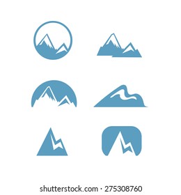 Mountains Icons, logos