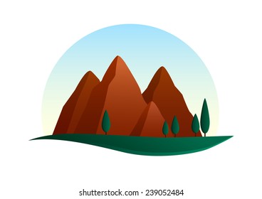 Mountains illustration