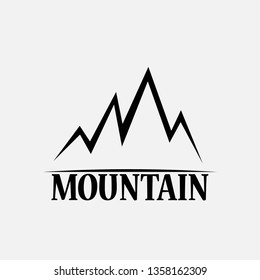 Mountains isolated on a white backgrounds