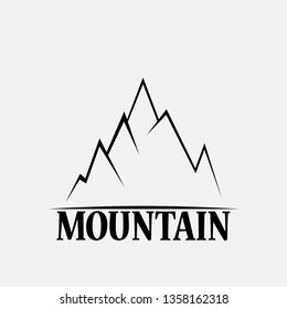 Mountains isolated on a white backgrounds