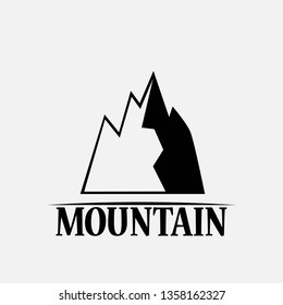 Mountains isolated on a white backgrounds