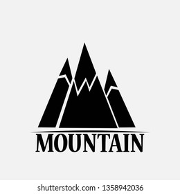 Mountains isolated on a white backgrounds