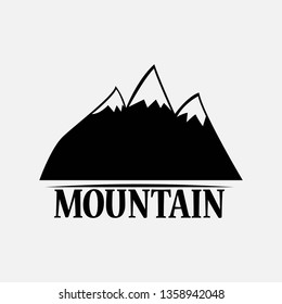Mountains isolated on a white backgrounds