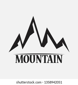 Mountains isolated on a white backgrounds