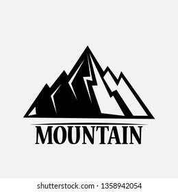 Mountains isolated on a white backgrounds